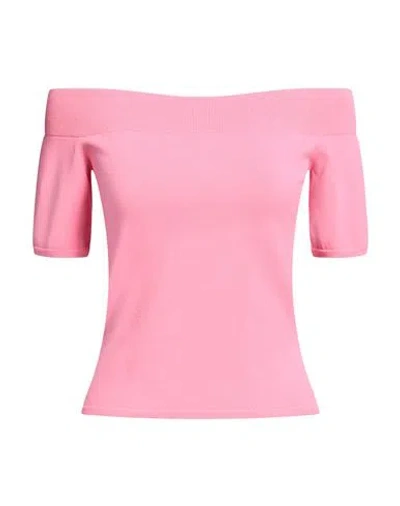 ALEXANDER MCQUEEN ALEXANDER MCQUEEN WOMAN SWEATER PINK SIZE L VISCOSE, POLYESTER