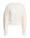 Alexander Mcqueen Woman Sweater White Size M Wool, Polyamide In White