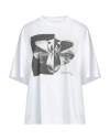Alexander Mcqueen Graphic Print Oversize Cotton T-shirt In White