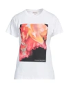 Alexander Mcqueen Print Cotton T-shirt In White