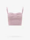 Alexander Mcqueen Woman Top Light Pink Size Xs Viscose, Polyester