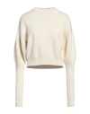 Alexander Mcqueen Cropped Wool-cashmere Jumper In Off White