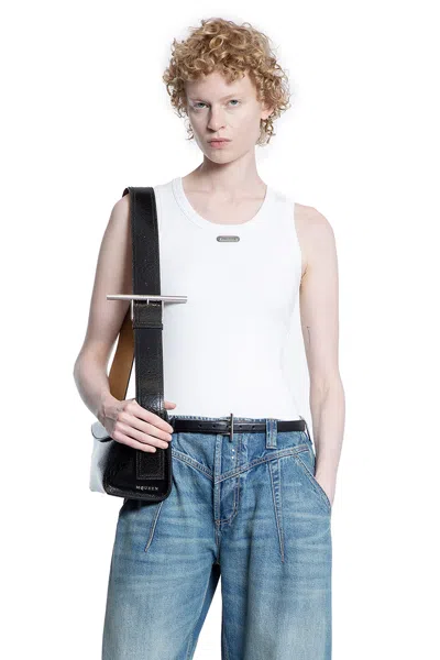 Alexander Mcqueen Woman White T-shirts & Tank Tops
