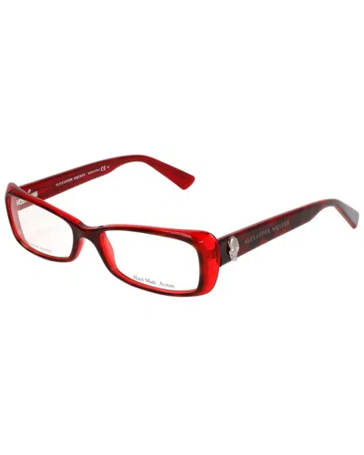 Alexander Mcqueen Women's 4184 53mm Optical Frames In Brown