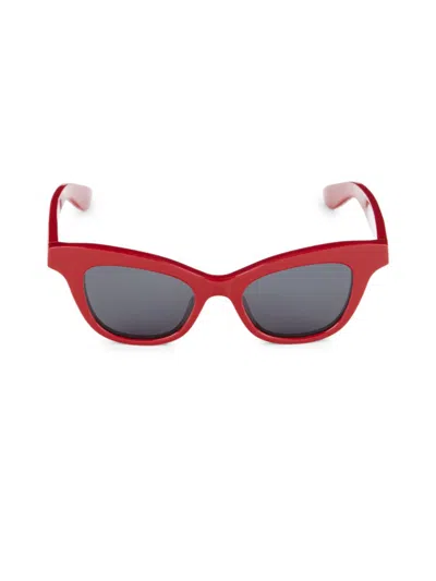 Alexander Mcqueen Cat-eye Sunglasses In Red