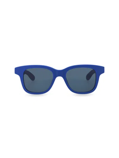 Alexander Mcqueen Women's 48mm Square Sunglasses In Blue