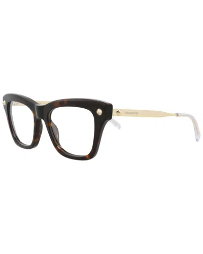 Alexander Mcqueen Women's 50mm Optical Frames In Black