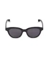 Alexander Mcqueen Mcqueen Women's 51mm Oval Sunglasses In Black Black