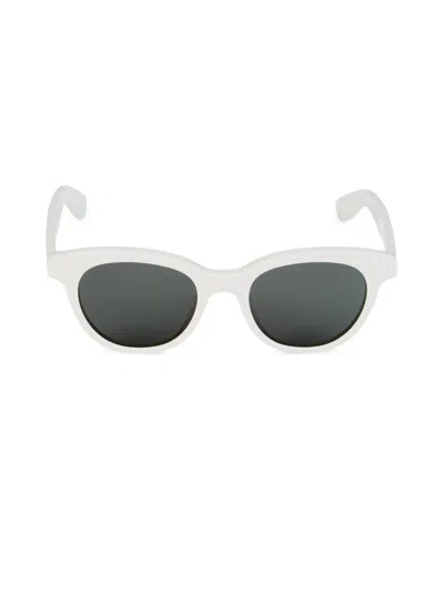 Alexander Mcqueen Women's 51mm Oval Sunglasses In White