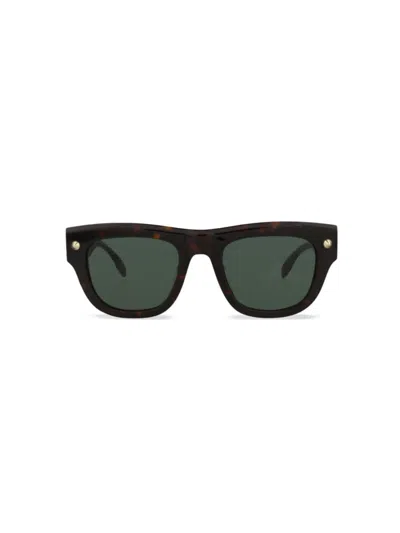 Alexander Mcqueen Mcqueen Women's 51mm Square Sunglasses In Havana Brown