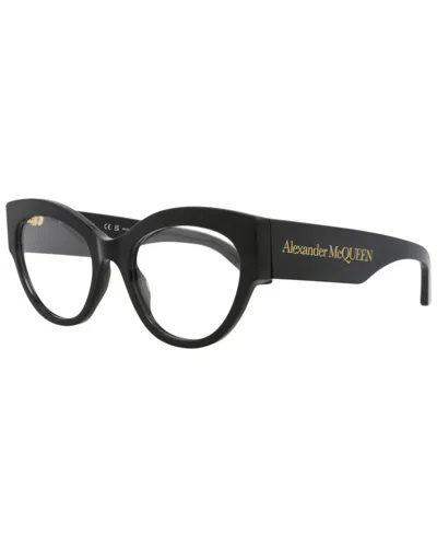 Alexander Mcqueen Women's 53mm Optical Frames In Black