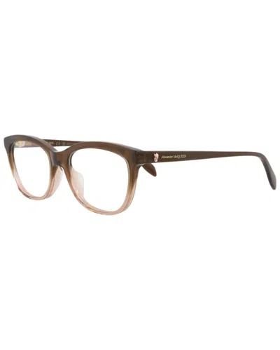 Alexander Mcqueen Women's 53mm Optical Frames In Brown