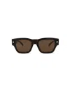 Alexander Mcqueen Mcqueen Women's 53mm Rectangular Sunglasses In Havana Brown