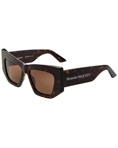 Alexander Mcqueen Women's 53mm Sunglasses In Brown