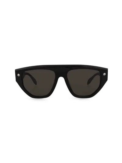 Alexander Mcqueen Mcqueen Women's 54mm Aviator Sunglasses In Black