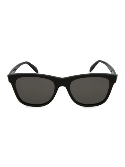Alexander Mcqueen Mcqueen Women's 54mm Rectangle Sunglasses In Black