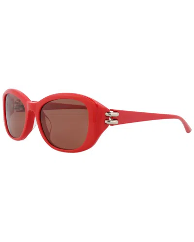 Alexander Mcqueen Women's 54mm Sunglasses In Red