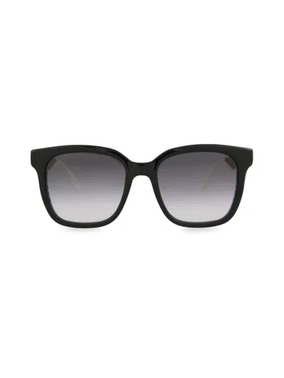 Alexander Mcqueen Women's 55mm Square Sunglasses In Black