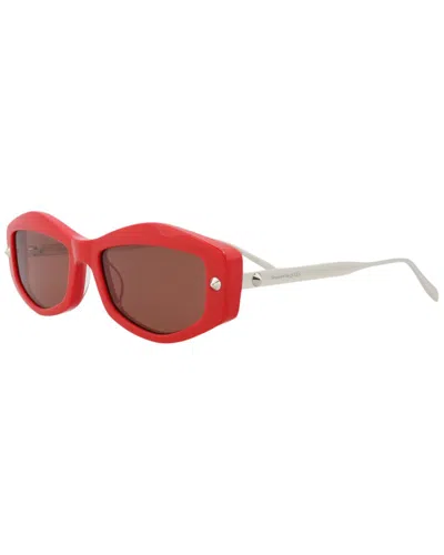 Alexander Mcqueen Women's 55mm Sunglasses In Red