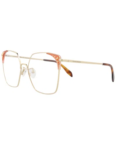Alexander Mcqueen Women's 56mm Optical Frames In Yellow
