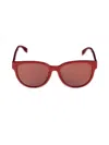 Alexander Mcqueen Mcqueen Women's 56mm Rectangle Sunglasses In Red