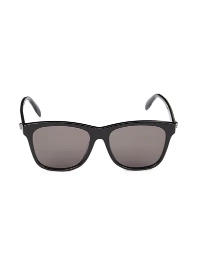 Alexander Mcqueen Women's 56mm Square Sunglasses In Black Grey