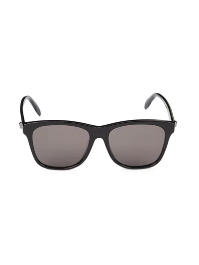 Alexander Mcqueen 56mm Square Sunglasses In Black Grey