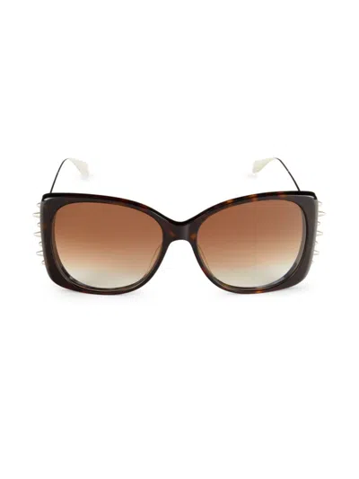 Alexander Mcqueen Mcqueen Women's 59mm Butterfly Sunglasses In Brown