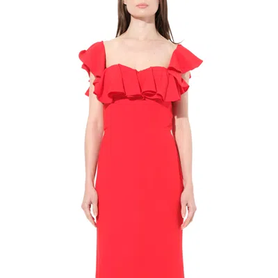 Alexander Mcqueen Women's Abito Dress In Red