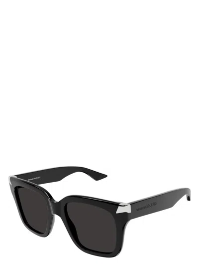 サングラス ALEXANDER MCQUEEN BLACK ACETATE PUNK RIVET SUNGLASSES Alexander McQueen Black acetate Punk Rivet sunglasses