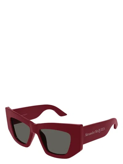 Alexander Mcqueen Women's  Am0448s 003 Sunglasses In Red