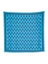 Alexander Mcqueen Fo Biker 90x90 Twill Silk In Blue