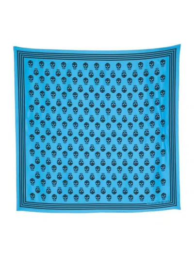 ALEXANDER MCQUEEN WOMEN'S ALEXANDER MCQUEEN SCARFS BLUE | SIZE UNI | 5909293001Q4660