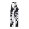 Alexander Mcqueen Floral Silk Pajama Pants In Blue