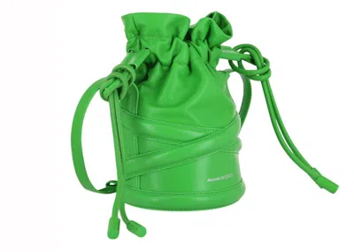 Pre-owned Alexander Mcqueen Women's  The Soft Curve Bag In Acid Green
