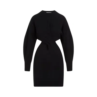 ALEXANDER MCQUEEN ALEXANDER MCQUEEN WOOL MINI DRESS WOMEN