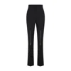 Alexander Mcqueen Wool Flared Pants In Black