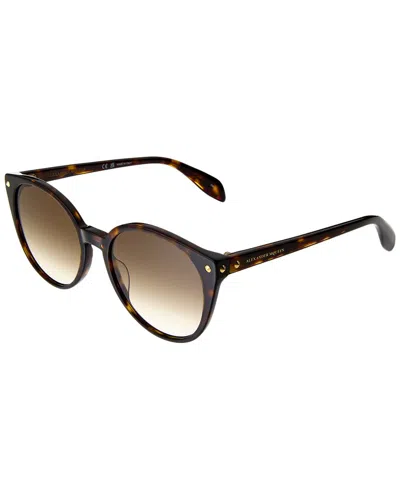 Alexander Mcqueen Women's Am0130s 55mm Sunglasses In Brown