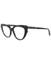 Alexander Mcqueen Women's Am0253o 53mm Optical Frames In Black