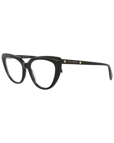 Alexander Mcqueen Women's Am0253o 53mm Optical Frames In Black