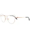 Alexander Mcqueen Women's Am0268o 55mm Optical Frames In Gold