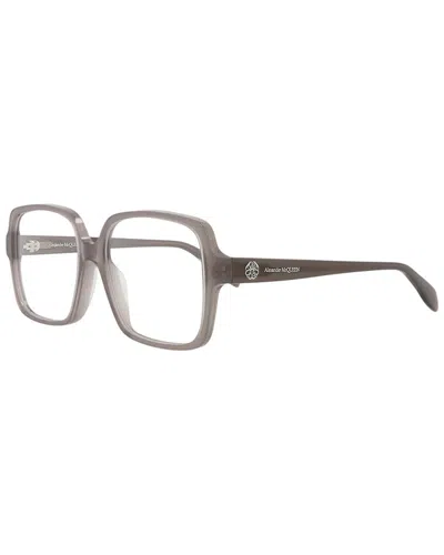 Alexander Mcqueen Women's Am0286o 55mm Optical Frames In Gray