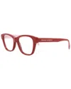 Alexander Mcqueen Women's Am0306o 52mm Optical Frames In Red