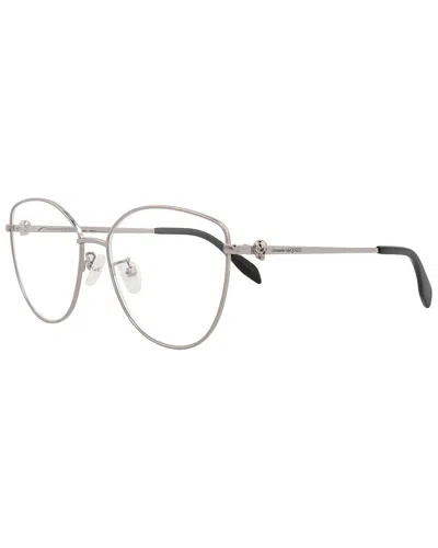 Alexander Mcqueen Women's Am0320o 57mm Optical Frames In Metallic