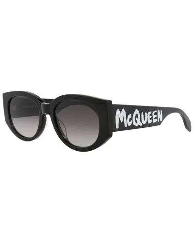 Alexander Mcqueen Women's Am0330s 54mm Sunglasses In Black