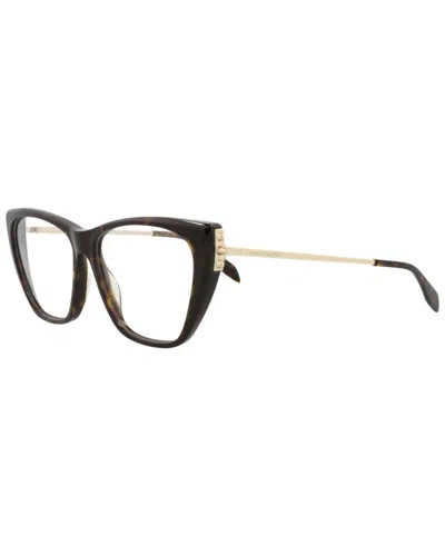 Alexander Mcqueen Women's Am0341o 55mm Optical Frames In Brown
