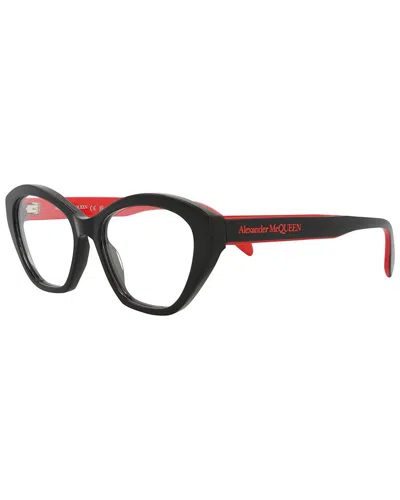 Alexander Mcqueen Women's Am0360o 52mm Optical Frames In Black