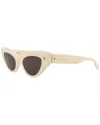 Alexander Mcqueen Am0407s Sunglasses In White