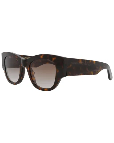 Alexander Mcqueen Women's Am0420s 50mm Sunglasses In Brown