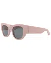 Alexander Mcqueen Women's Am0420s 50mm Sunglasses In Pink